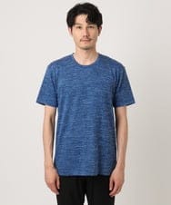 MKKIC19059 MK MICHEL KLEIN HOMME(MKミッシェルクランオム) メランジ調クルーネックTシャツ ブルー