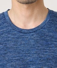 MKKIC19059 MK MICHEL KLEIN HOMME(MKミッシェルクランオム) メランジ調クルーネックTシャツ ブルー