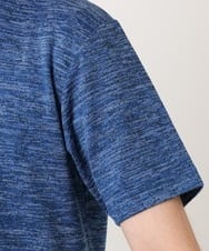 MKKIC19059 MK MICHEL KLEIN HOMME(MKミッシェルクランオム) メランジ調クルーネックTシャツ ブルー