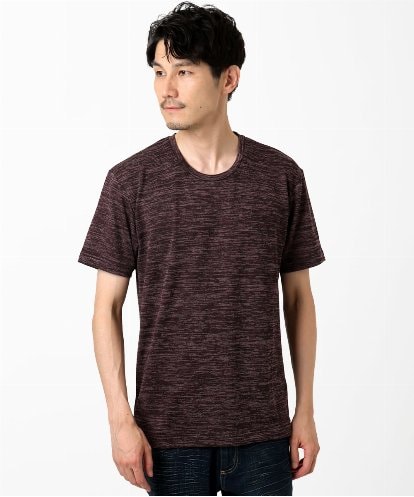 MKKIC19059 MK MICHEL KLEIN HOMME メランジ調クルーネックTシャツ