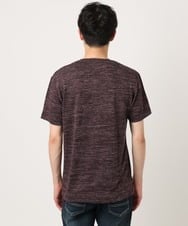 MKKIC19059 MK MICHEL KLEIN HOMME(MKミッシェルクランオム) メランジ調クルーネックTシャツ パープル