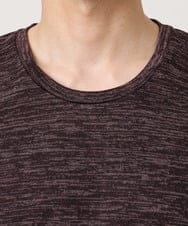 MKKIC19059 MK MICHEL KLEIN HOMME(MKミッシェルクランオム) メランジ調クルーネックTシャツ パープル