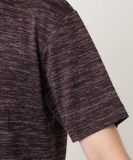 MKKIC19059 MK MICHEL KLEIN HOMME(MKミッシェルクランオム) メランジ調クルーネックTシャツ パープル