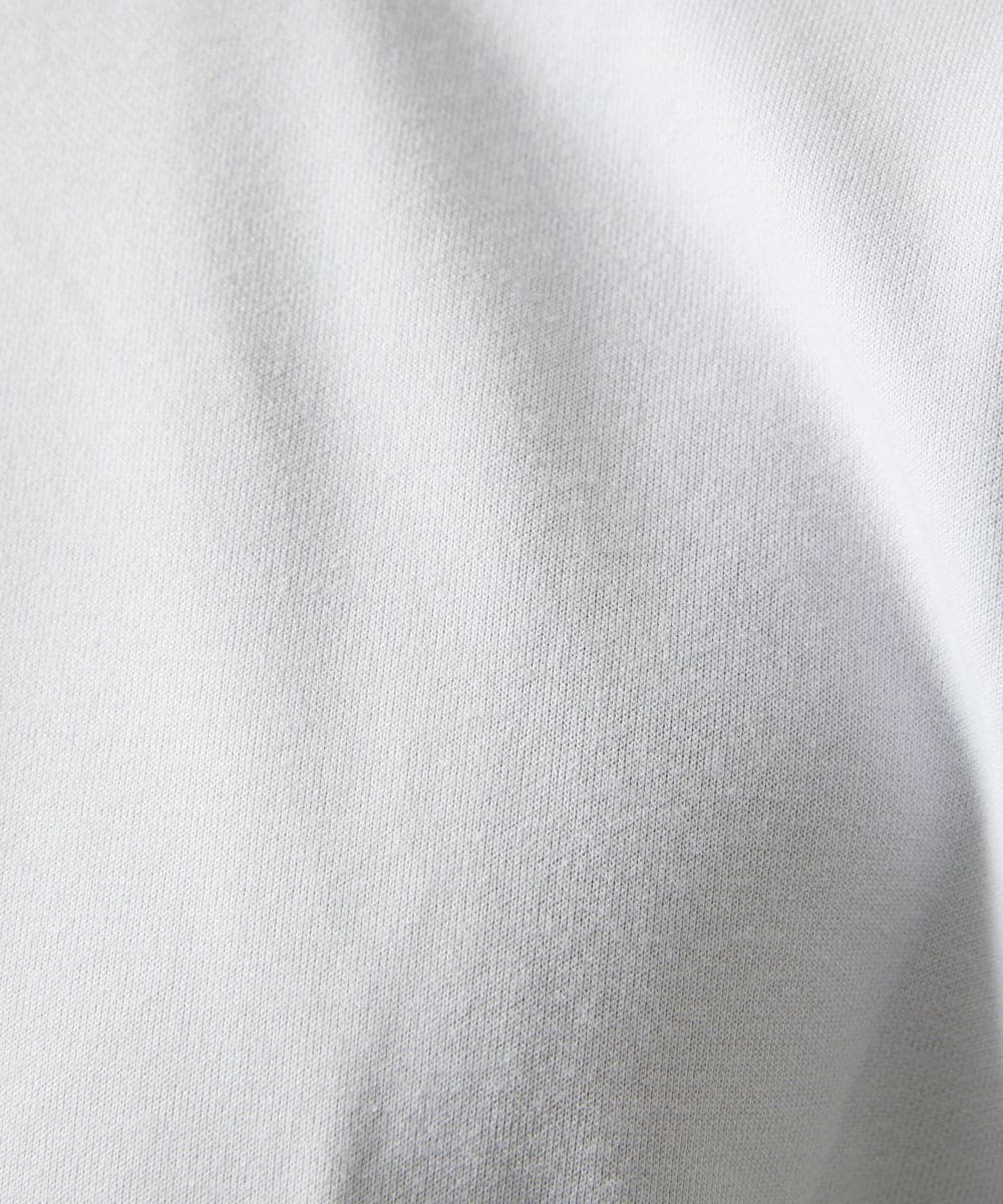 MKKIC25069 MK MICHEL KLEIN HOMME(MKミッシェルクランオム) MOT8ｺﾗﾎﾞｳｻｷﾞﾌﾟﾘﾝﾄTｼｬﾂ ライトグレー