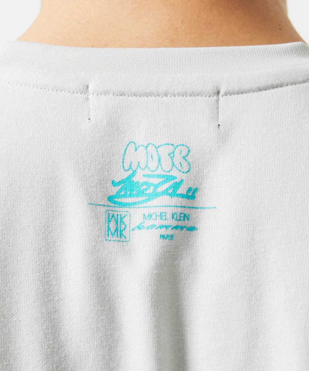 MKKIC26069 MK MICHEL KLEIN HOMME(MKミッシェルクランオム) 【MOT8コラボ・洗える】サーフプリントTシャツ アイボリー