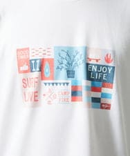 MKKIC26069 MK MICHEL KLEIN HOMME(MKミッシェルクランオム) 【MOT8コラボ・洗える】サーフプリントTシャツ ホワイト