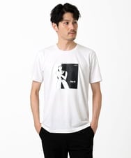 MKKIC27069 MK MICHEL KLEIN HOMME(MKミッシェルクランオム) 【YASDAQコラボ】アートモチーフカットソー ホワイト