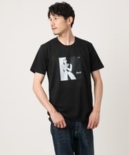 MKKIC27069 MK MICHEL KLEIN HOMME(MKミッシェルクランオム) 【YASDAQコラボ】アートモチーフカットソー ブラック