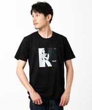 MKKIC27069 MK MICHEL KLEIN HOMME(MKミッシェルクランオム) 【YASDAQコラボ】アートモチーフカットソー ブラック