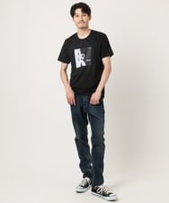 MKKIC27069 MK MICHEL KLEIN HOMME(MKミッシェルクランオム) 【YASDAQコラボ】アートモチーフカットソー ブラック