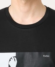 MKKIC27069 MK MICHEL KLEIN HOMME(MKミッシェルクランオム) 【YASDAQコラボ】アートモチーフカットソー ブラック