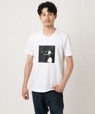 MKKIC28069 MK MICHEL KLEIN HOMME(MKミッシェルクランオム) 【YASDAQコラボ】グラフィックデザインカットソー ホワイト