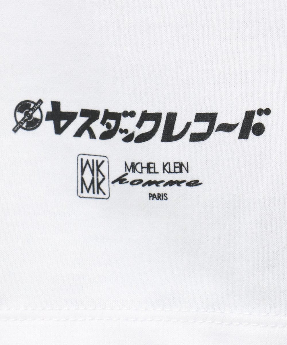 MKKIC28069 MK MICHEL KLEIN HOMME(MKミッシェルクランオム) 【YASDAQコラボ】グラフィックデザインカットソー ホワイト