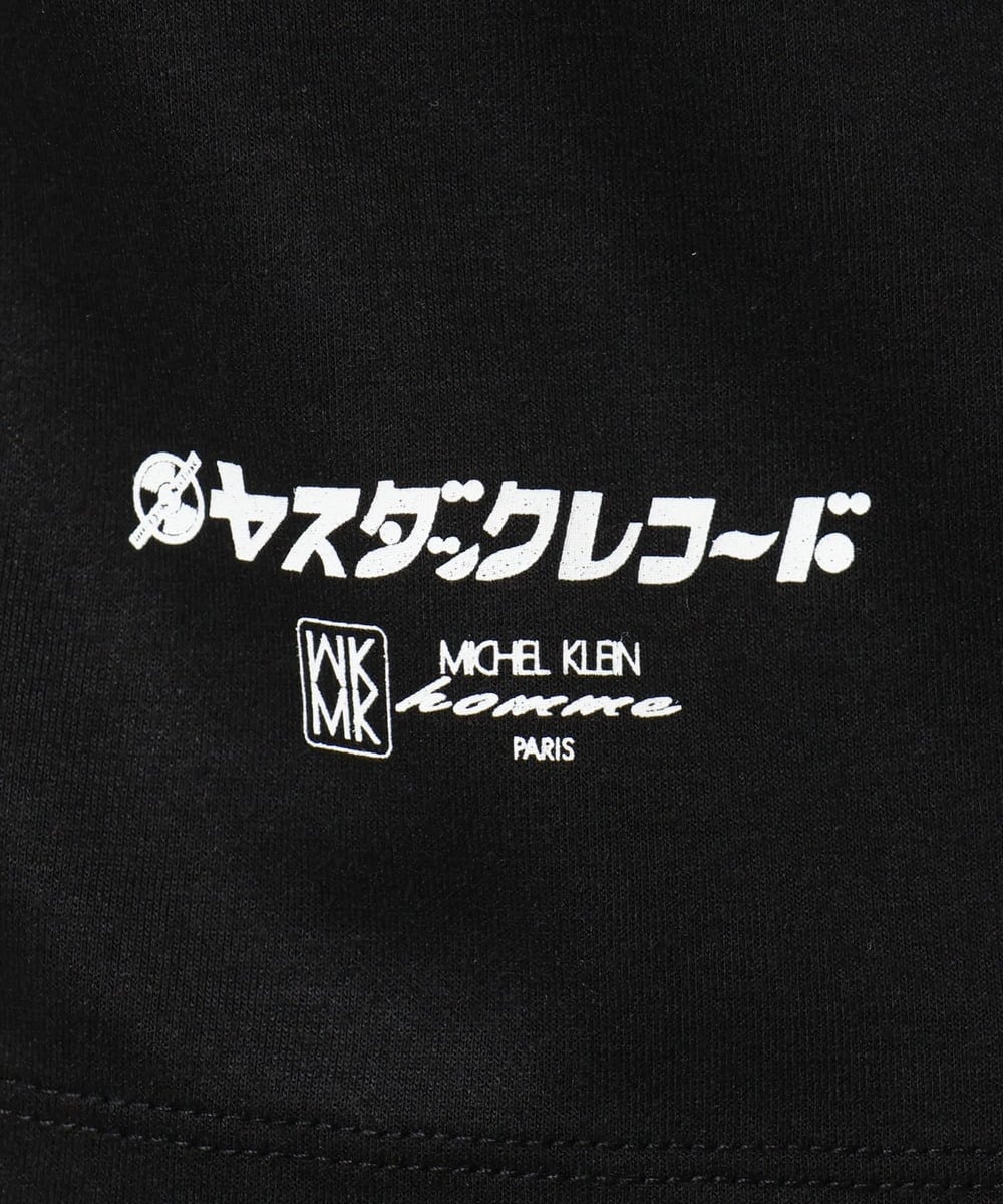 MKKIC28069 MK MICHEL KLEIN HOMME(MKミッシェルクランオム) 【YASDAQコラボ】グラフィックデザインカットソー ブラック
