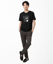 MKKIC28069 MK MICHEL KLEIN HOMME(MKミッシェルクランオム) 【YASDAQコラボ】グラフィックデザインカットソー ブラック