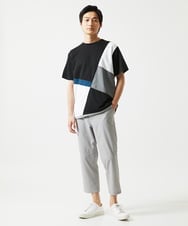 MKKIC80054 MK MICHEL KLEIN HOMME(MKミッシェルクランオム) 【接触冷感】ブロック切替カットソー ブラック