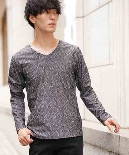 MKKIG52065 MK MICHEL KLEIN homme カットソー/シャンブレーゼブラ