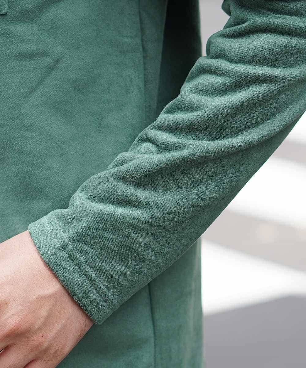MKKII01055 MK MICHEL KLEIN HOMME(MKミッシェルクランオム) カットソー（ウラゲスウェード） グリーン