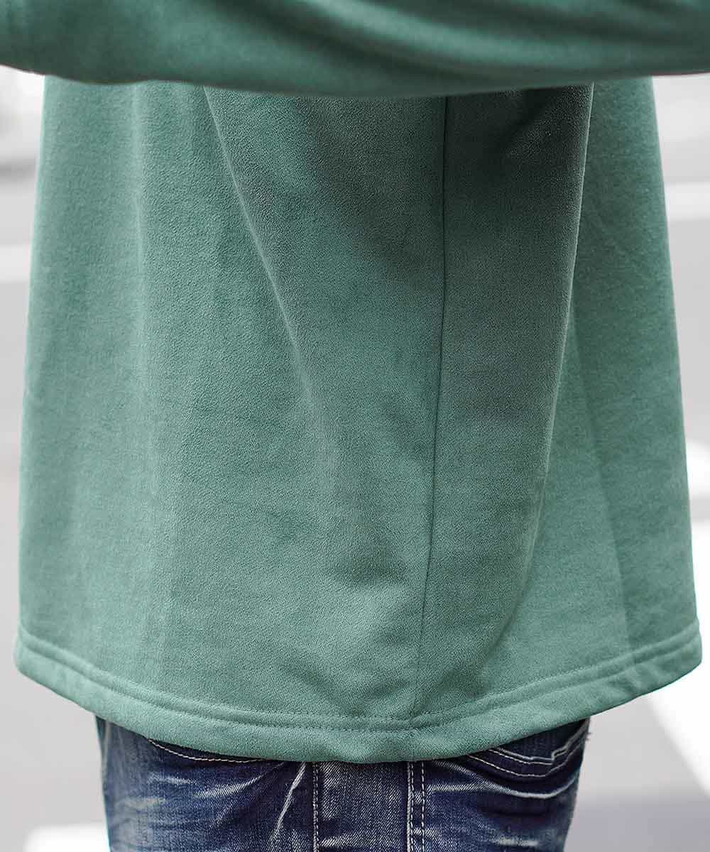 MKKII01055 MK MICHEL KLEIN HOMME(MKミッシェルクランオム) カットソー（ウラゲスウェード） グリーン