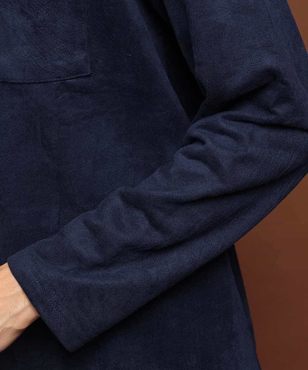 MKKII01055 MK MICHEL KLEIN HOMME(MKミッシェルクランオム) カットソー（ウラゲスウェード） ネイビー
