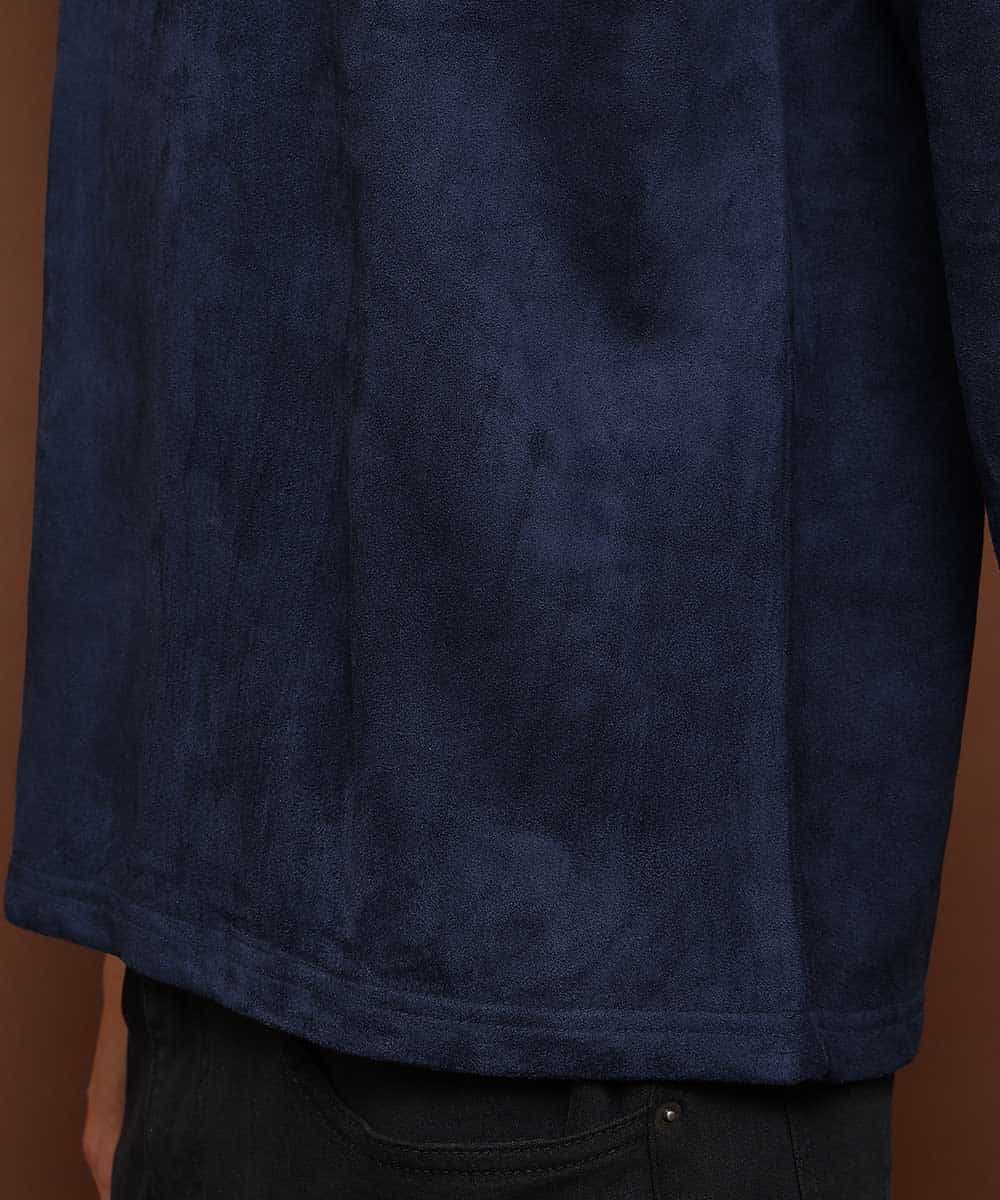 MKKII01055 MK MICHEL KLEIN HOMME(MKミッシェルクランオム) カットソー（ウラゲスウェード） ネイビー