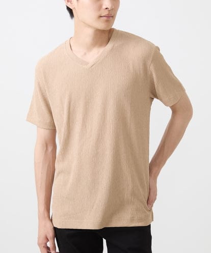 MKKIV64059 MK MICHEL KLEIN HOMME ジャージVネックカットソー