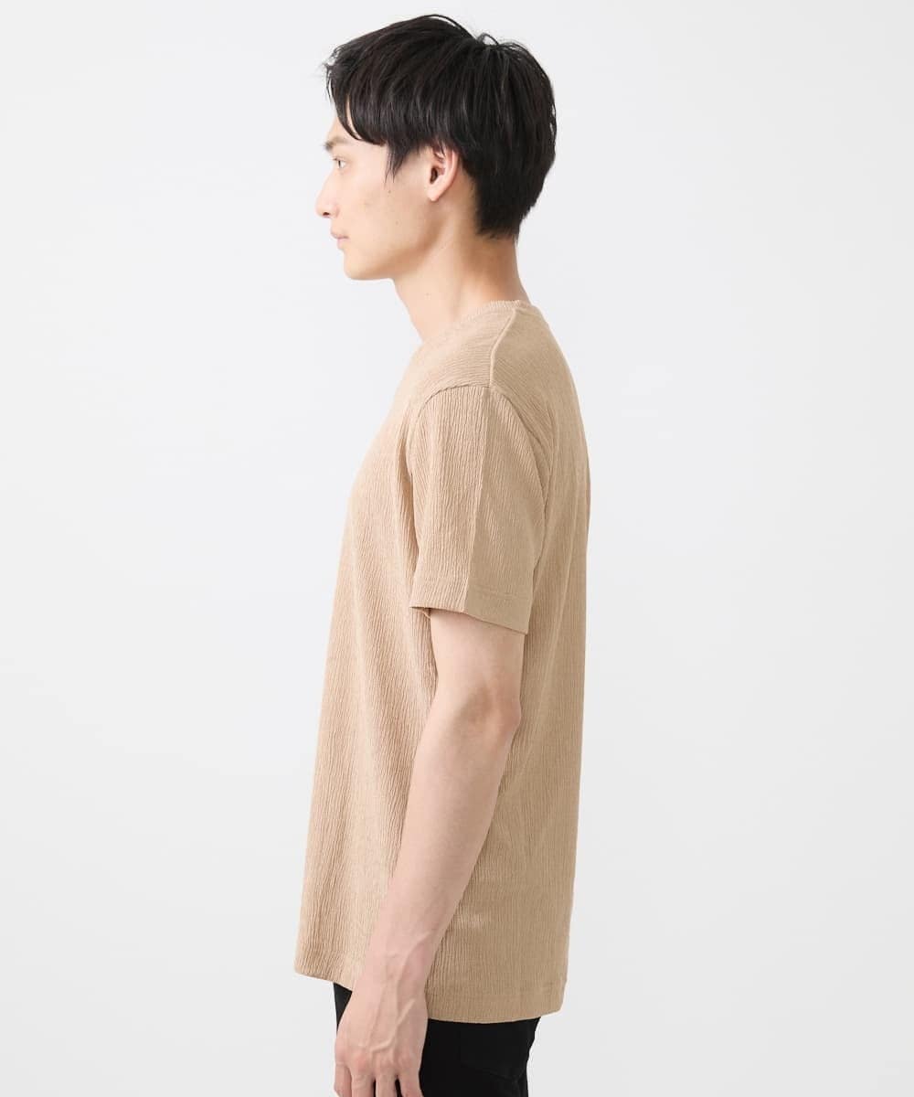 MKKIV64059 MK MICHEL KLEIN HOMME(MKミッシェルクランオム) ジャージVネックカットソー アイボリー