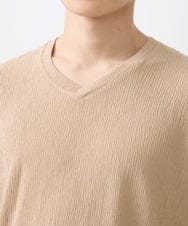 MKKIV64059 MK MICHEL KLEIN HOMME(MKミッシェルクランオム) ジャージVネックカットソー アイボリー