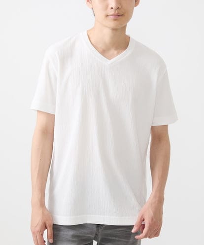 MKKIV64059 MK MICHEL KLEIN HOMME ジャージVネックカットソー