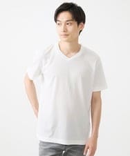 MKKIV64059 MK MICHEL KLEIN HOMME(MKミッシェルクランオム) ジャージVネックカットソー ホワイト