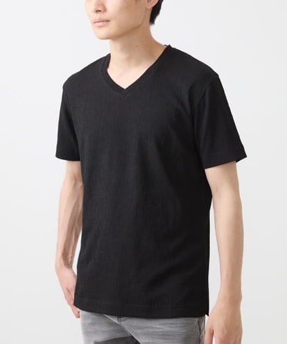 MKKIV64059 MK MICHEL KLEIN HOMME ジャージVネックカットソー