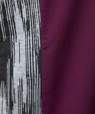 MKKIX04069 MK MICHEL KLEIN HOMME(MKミッシェルクランオム) 【洗える】Tシャツ/ハケ目柄切り替えリラックスシルエット パープル