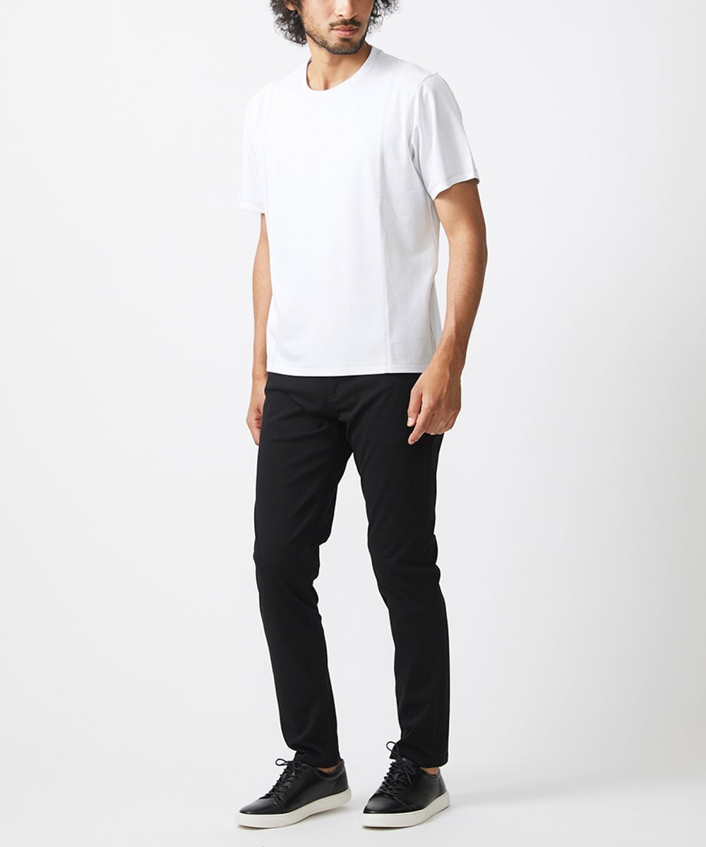 MKKIX48069 MK MICHEL KLEIN HOMME(MKミッシェルクランオム) 【大きいサイズあり】カットソー/サイドZIPデザイン ホワイト