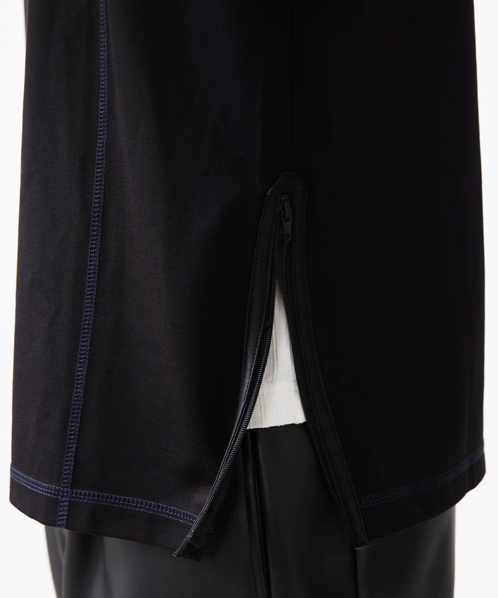 MKKIX48069 MK MICHEL KLEIN HOMME(MKミッシェルクランオム) 【大きいサイズあり】カットソー/サイドZIPデザイン ホワイト
