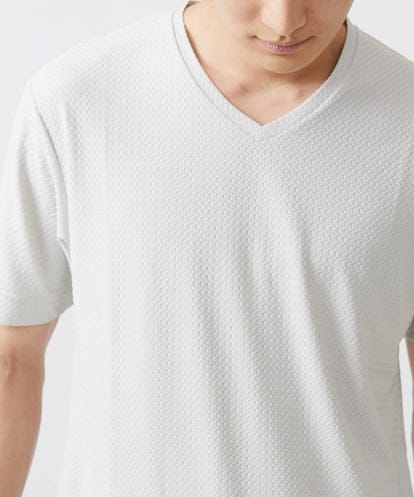 MKKIX52059 MK MICHEL KLEIN HOMME 【大きいサイズあり】カットソー/パルスウェーブジャガード