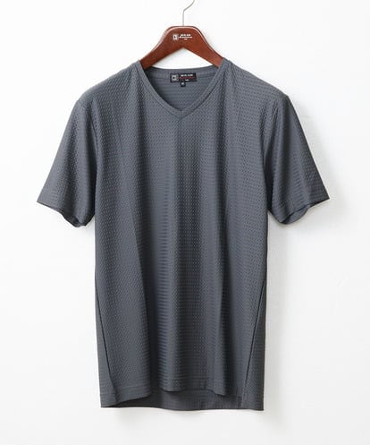 MKKIX52059 MK MICHEL KLEIN HOMME 【大きいサイズあり】カットソー/パルスウェーブジャガード