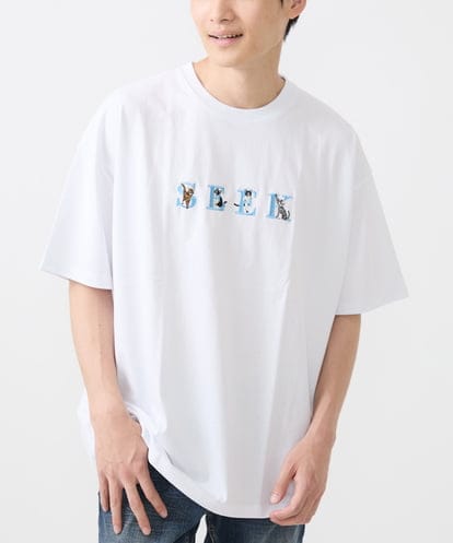 MKKIX88045 MK MICHEL KLEIN HOMME 【ユニセックスで着られる】Tシャツ/HIDE&SEEKアニマル刺繍