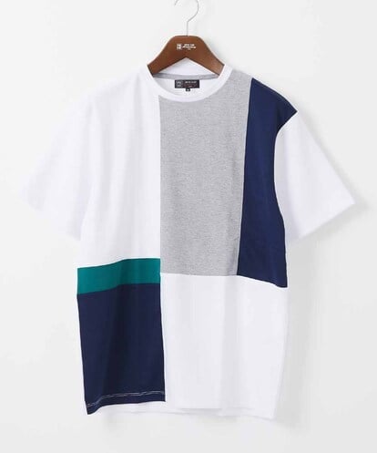 MKKIX89059  【涼感素材】ブロックTシャツ/リサイクルポンチ