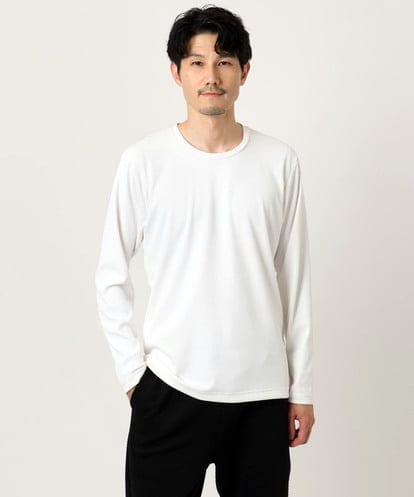 MKKJA17069 MK MICHEL KLEIN HOMME ストライプテレコクルーネックカットソー