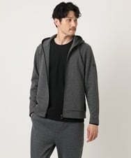 MKKJA17069 MK MICHEL KLEIN HOMME(MKミッシェルクランオム) 【洗える】ストライプテレコクルーネックカットソー ブラック