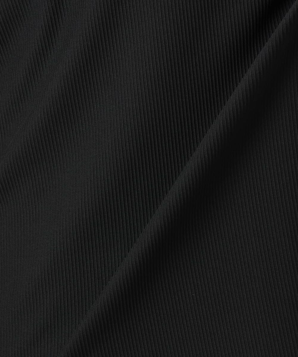 MKKJA17069 MK MICHEL KLEIN HOMME(MKミッシェルクランオム) 【洗える】ストライプテレコクルーネックカットソー ブラック