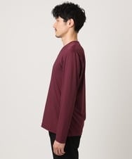MKKJA33059 MK MICHEL KLEIN HOMME(MKミッシェルクランオム) 【接触冷感】ブライトシャドーストライプカットソー パープル