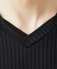MKKJA33059 MK MICHEL KLEIN HOMME(MKミッシェルクランオム) 【接触冷感】ブライトシャドーストライプカットソー ブラック