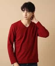MKKJJ60045 MK MICHEL KLEIN HOMME(MKミッシェルクランオム) バイヤス柄カットソー パープル