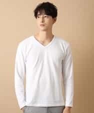MKKJJ60045 MK MICHEL KLEIN HOMME(MKミッシェルクランオム) バイヤス柄カットソー ホワイト