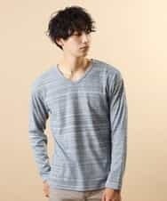 MKKJJ61059 MK MICHEL KLEIN HOMME(MKミッシェルクランオム) ブライトハリヌキカットソー ネイビー