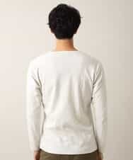 MKKJJ61059 MK MICHEL KLEIN HOMME(MKミッシェルクランオム) ブライトハリヌキカットソー アイボリー