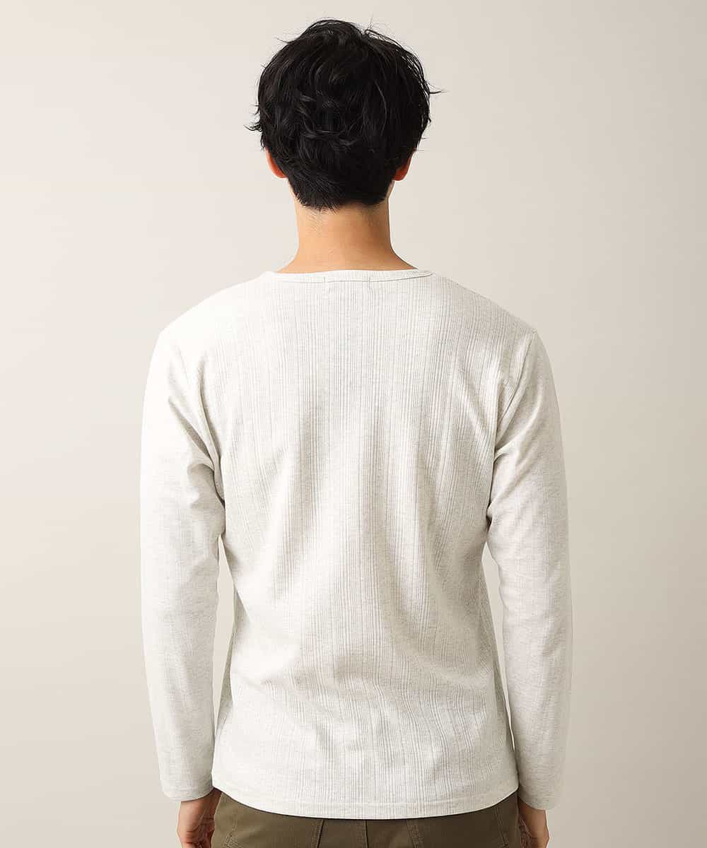 MKKJJ61059 MK MICHEL KLEIN HOMME(MKミッシェルクランオム) ブライトハリヌキカットソー アイボリー