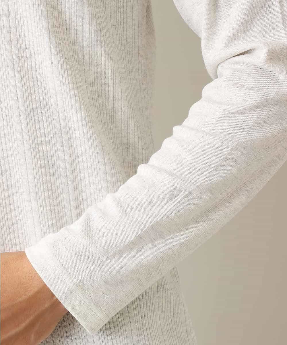 MKKJJ61059 MK MICHEL KLEIN HOMME(MKミッシェルクランオム) ブライトハリヌキカットソー アイボリー