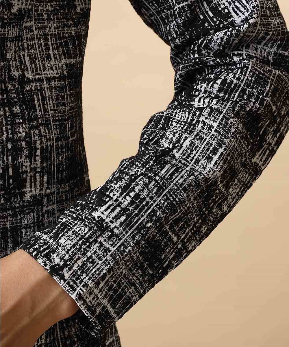 MKKJJ62045 MK MICHEL KLEIN HOMME(MKミッシェルクランオム) カットソー／マッシュグレンチェック ブラック